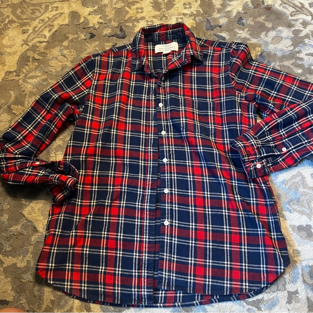 Trovata birds of paradise red and navy size small